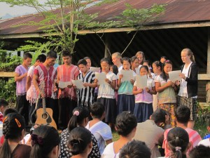 Next our school choir sang a beautiful song. The theme of the song  was about making God first in your life.