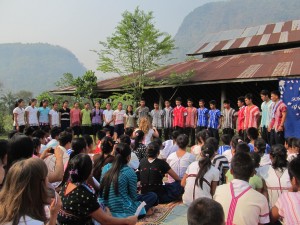 The vocational music class sang a wonderful, 4 part round song.