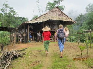 We finally arrive at the village. The hike was quite the adventure!