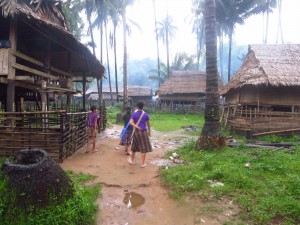 Supper finished, we walk through the village to the school to have evening worship. Everybody is welcomed.