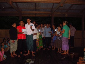 Our choir singing special music.