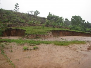 The future site for the girl's dorm. The 3 homes that I just showed are close this site. Most likely we will be building the girl's dorm this coming dry season.