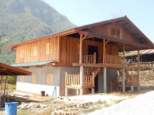 A side view of the boy's dorm.