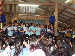 Then some special Christmas songs were sung by different student groups.